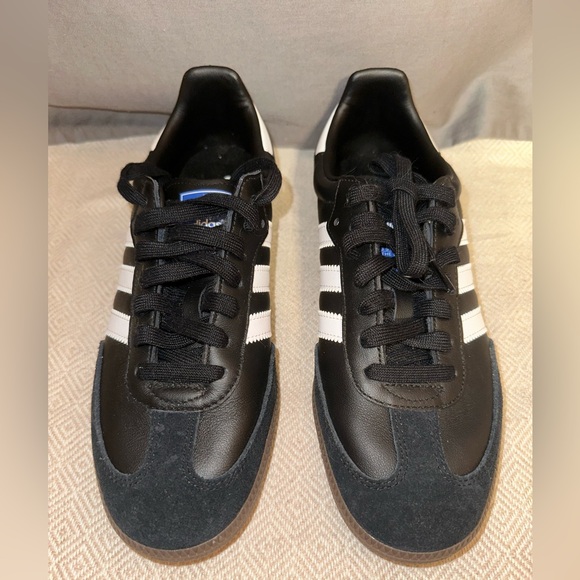 Adidas Samba Black White Gold Men's Sneakers - Picture 4 of 6